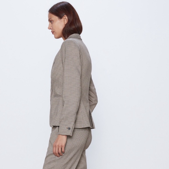 COPY - ZARA Hounds tooth tailored blazer NWT - Picture 9 of 10